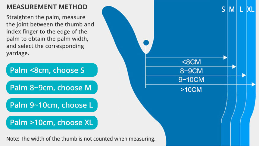 How to choose the size of nitrile examination gloves