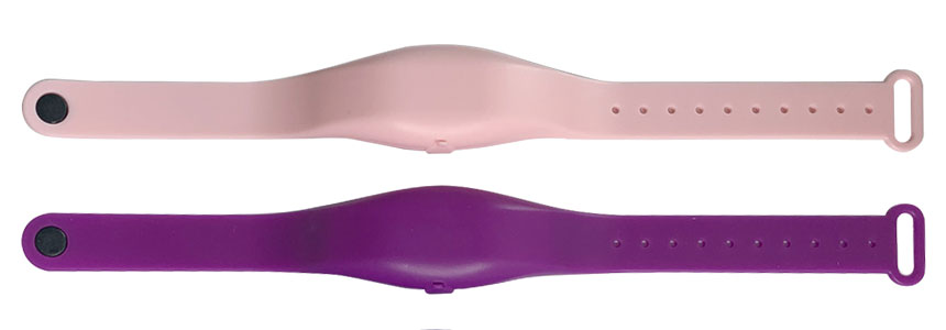 Size of Silicone Sanitizer Wristband RS-SW001