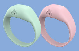 Fixed size & flexible hand sanitizer bracelet