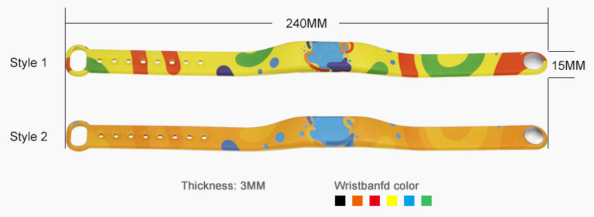 Size of Custom RFID Wristband RS-AW023