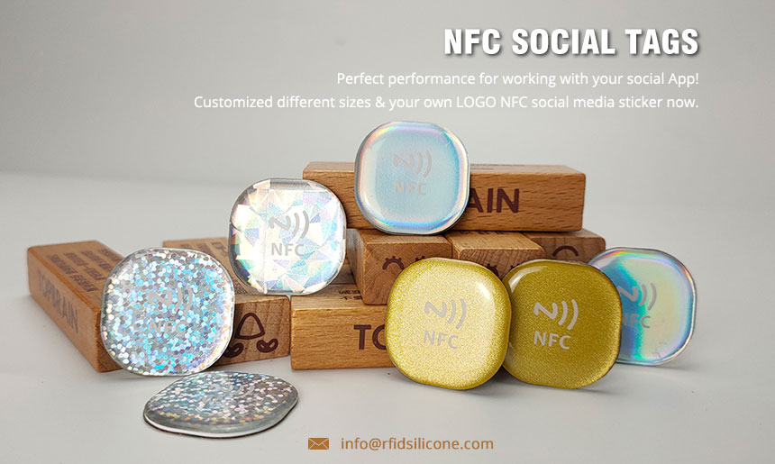 Nfc Tag Phone, Nfc Tags Social Media, Nfc Smart Sticker Tag