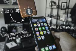 Add any link to social media NFC tags