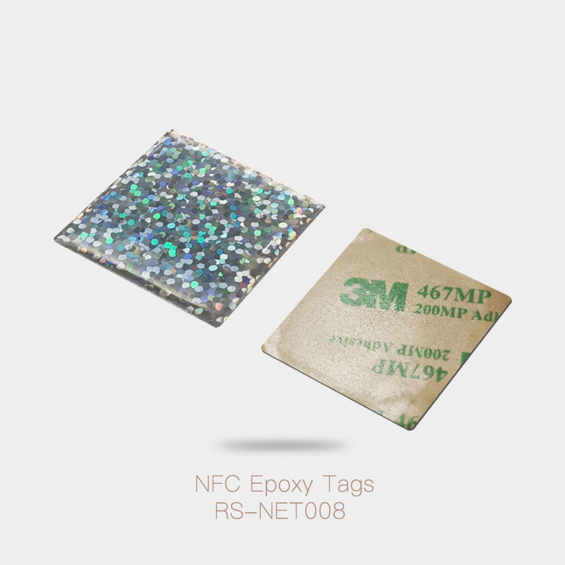 NFC NTAG213 Shiny Tags 30×30MM for Sharing Contact Informations