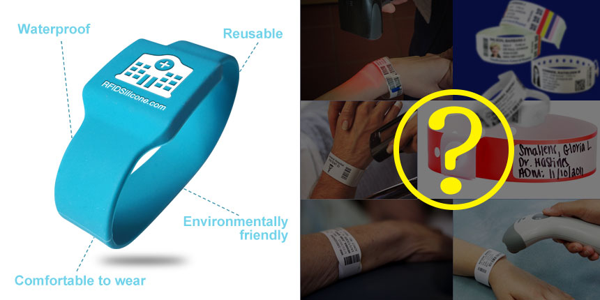 RFID Silicone Wristband VS Traditional HandwritingPrinting Barcode Bracelet