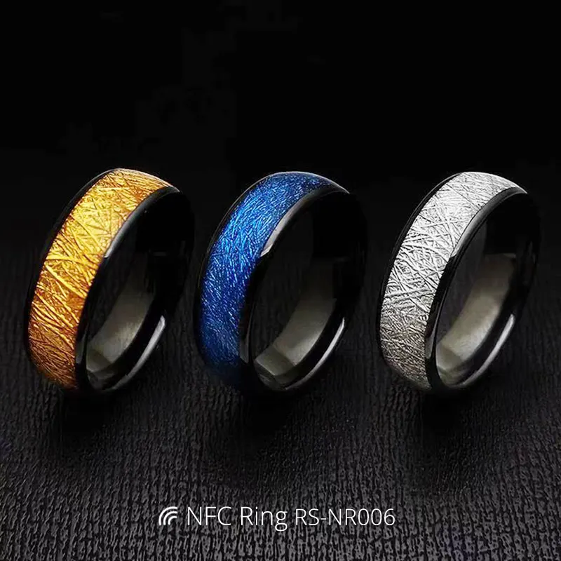 Factory Price NTAG213 Chip Tag Ceramic NFC Ring for Payments