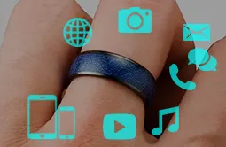 Ceramic Finger NFC rings For Social Media sharing