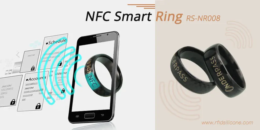 Waterproof 13.56MHz RFID NFC Smart Ring for Men or Women