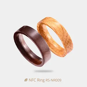 Wood NFC Ring Payment NTAG213 Smart Finger Ring