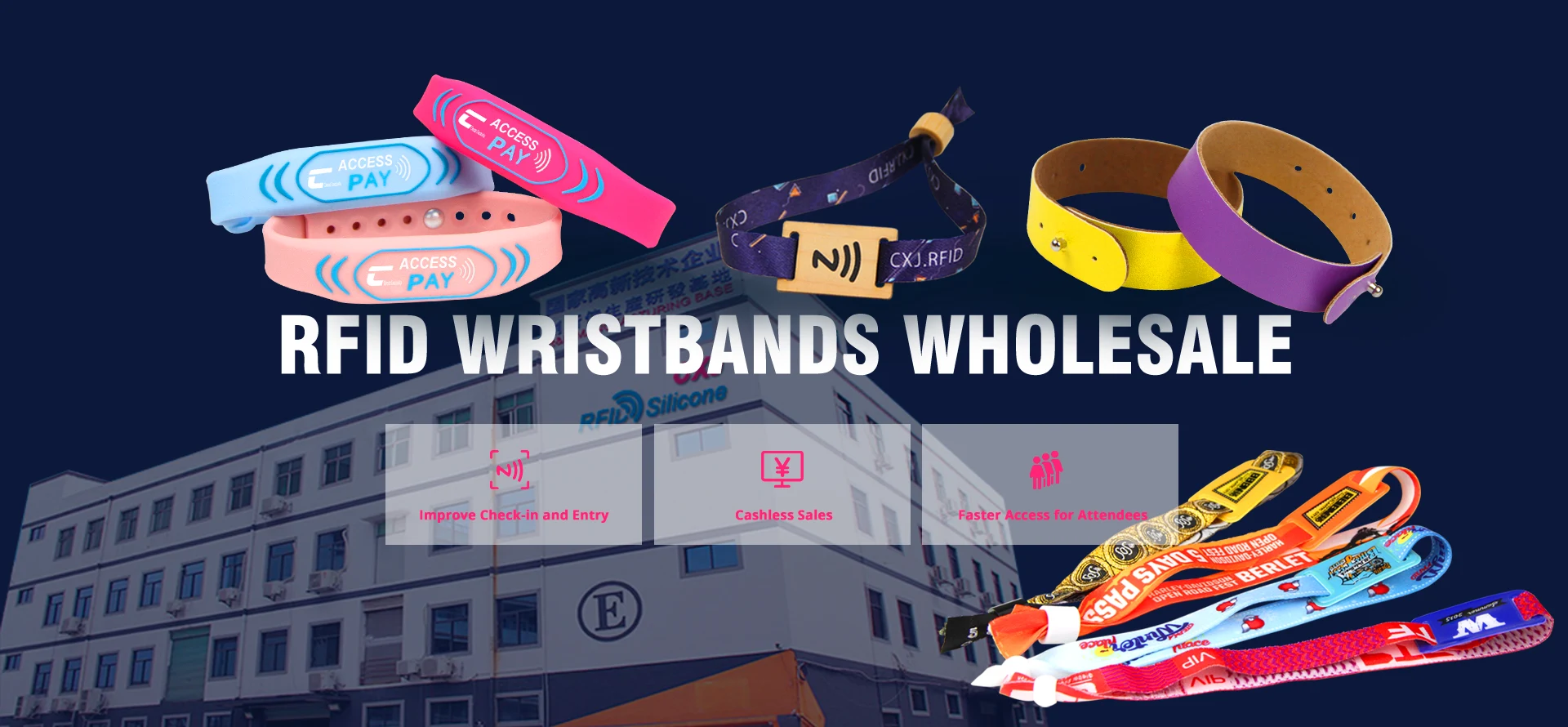 Wholesale RFID Wristband for Events