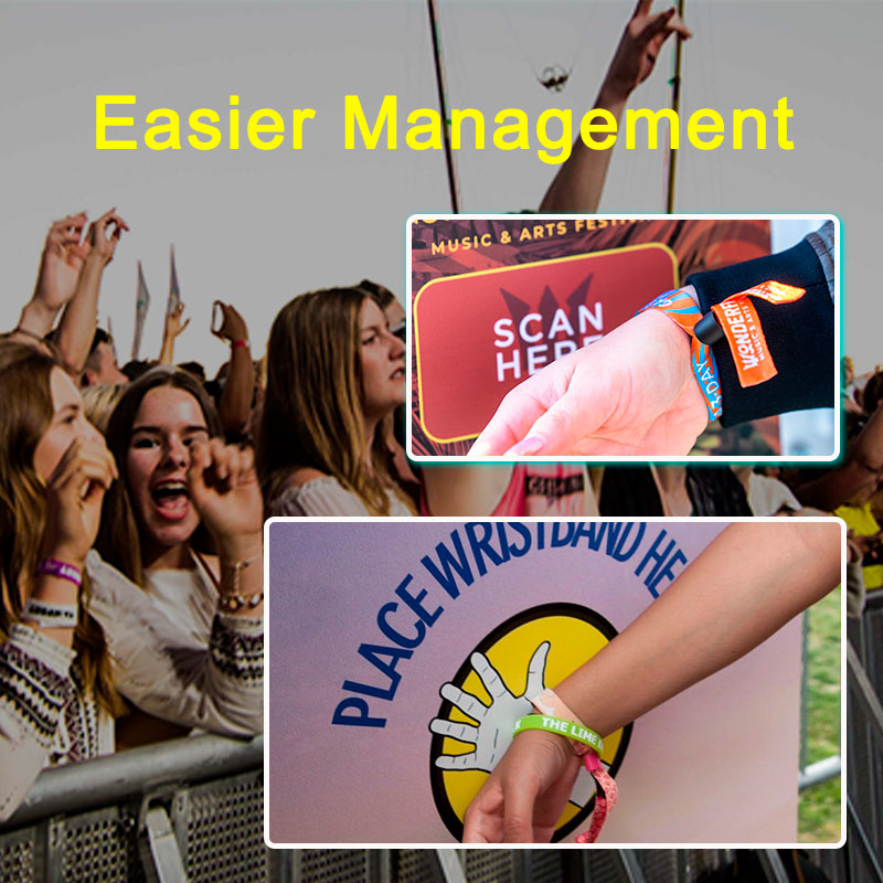 Wristband RFID Music Festival Bracelets Make Easier Management