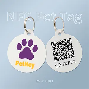 Pet NFC Tags QR Code NFC Identification for Pet Protection