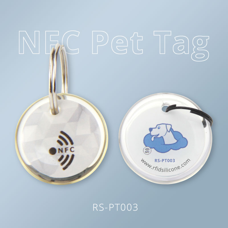 Customized Full Epoxy Pet NFC Tag With NFC & QR Code