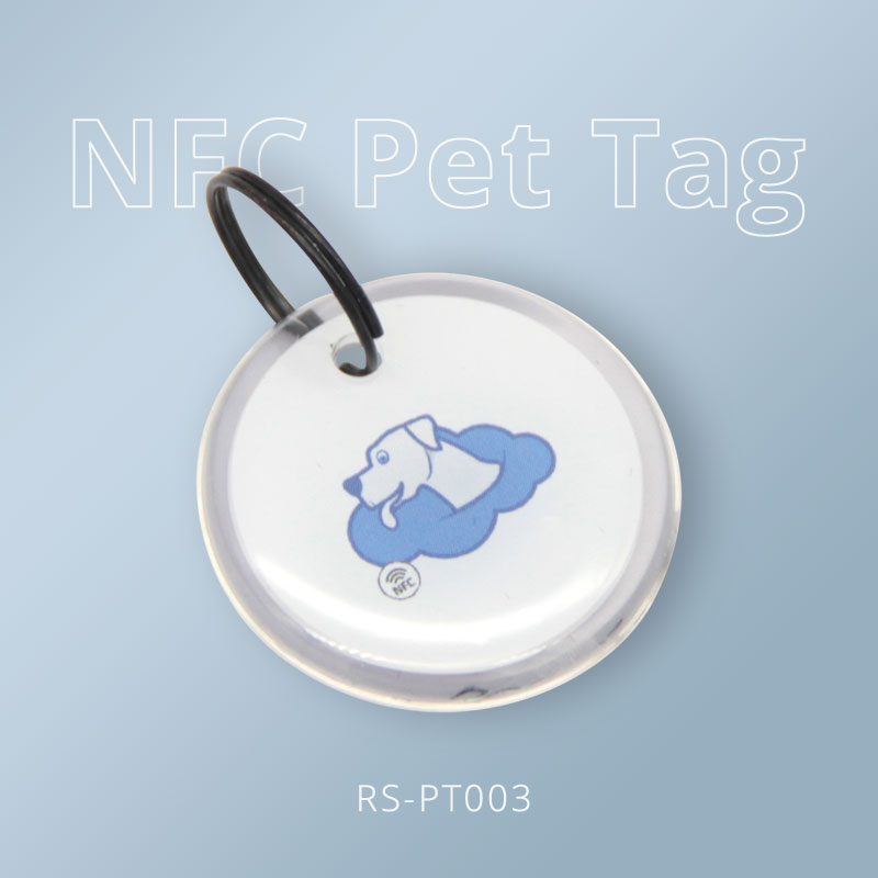 Customized Full Epoxy Pet NFC Tag With NFC & QR Code