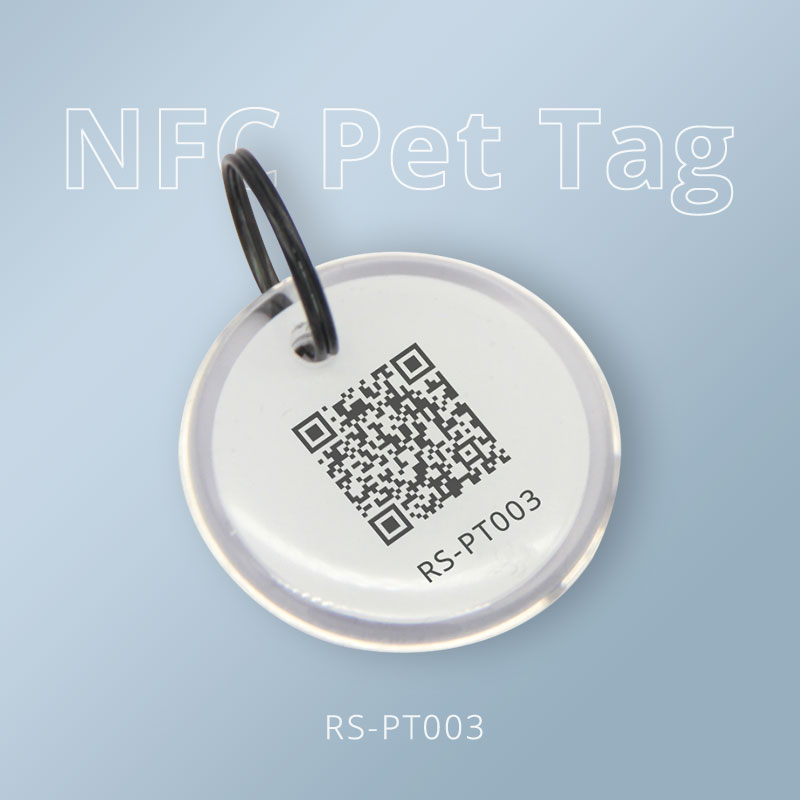 Customized Full Epoxy Pet NFC Tag With NFC & QR Code