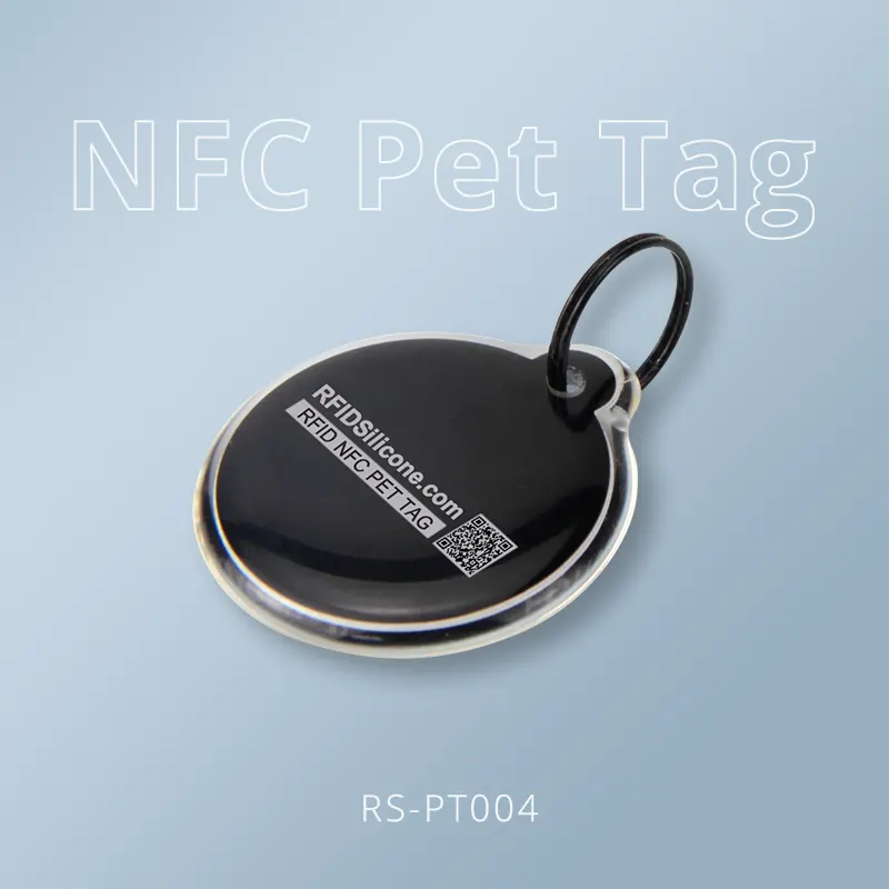 Custom Smart Epoxy NFC Dog Tag QR Code & NFC Tags
