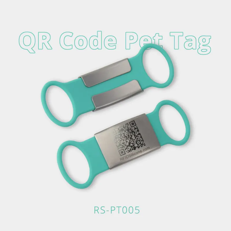 Wholesale QR Code Dog Tag Engraved Metal Pet Tag