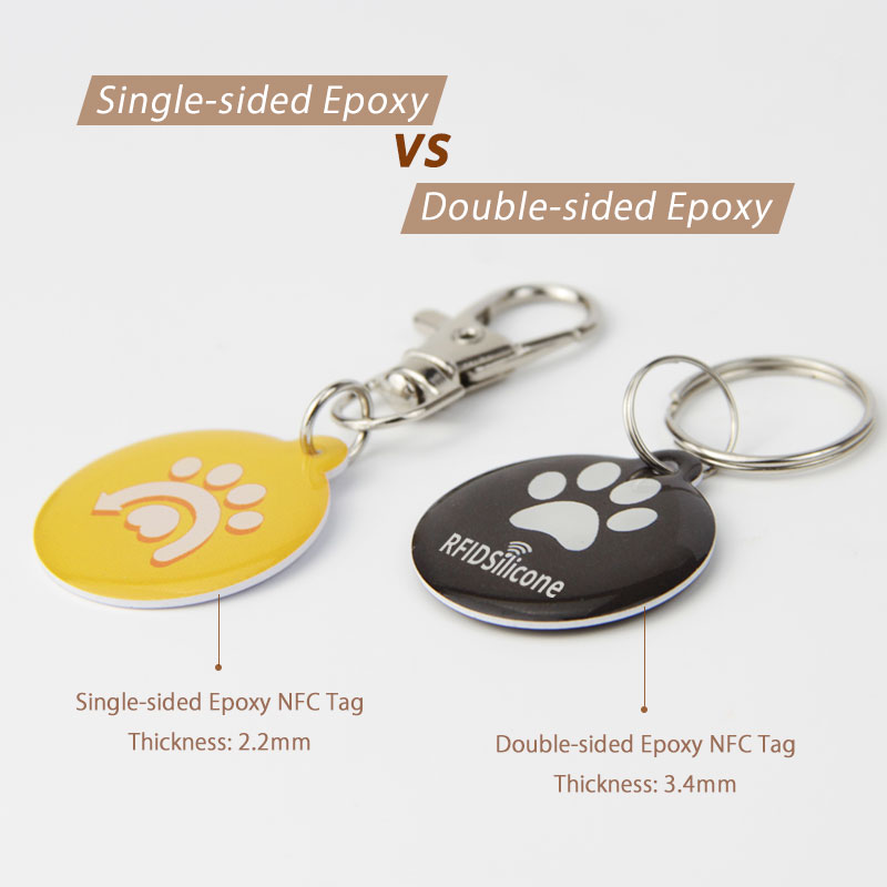 Single-sided Epoxy NTAG213 NFC Tag with Metal Buckle
