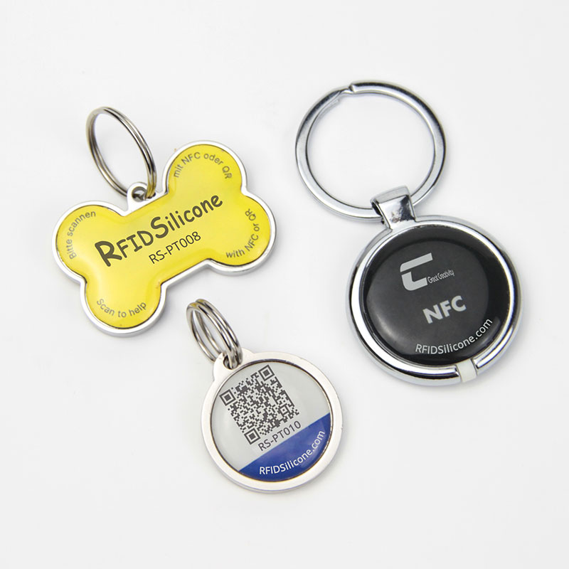 Buy Best NFC Dog Tag Fully Metal Edge QR Code Pet Tags