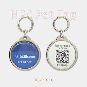 Metal Edge NFC Smart Dog Tag QR Code Pet ID Badges