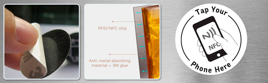 CXJ (RFIDSilicone) Anti-metal NFC tags