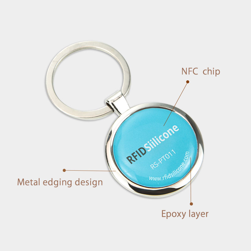 Customized Metal Edge RFID Dog Tag Anti-lost NFC Pet Tags