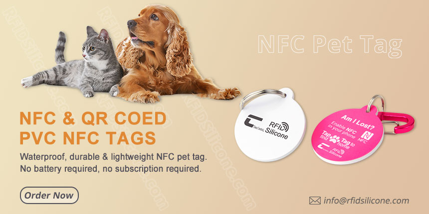 Wholesale Anti-lost NFC Pet Badge PVC RFID Tags For Dogs RS-PT012
