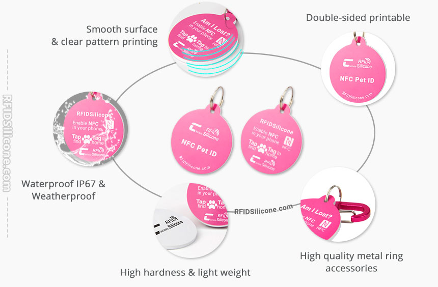 Details of Anti-lost NFC Pet Badge PVC RFID Tags For DogsRS-PT012