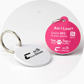 Customized Anti-lost NFC Pet Badge PVC RFID Tags For Dogs