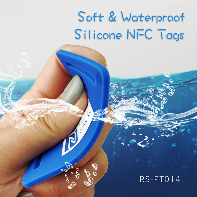 Eco-friendly NFC Silicone Pet Tags Smart Digital Dog Tag