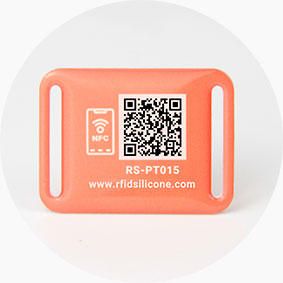 Sewn In Dog Collar Epoxy NFC & QR Code Pet Tag RS-PT015