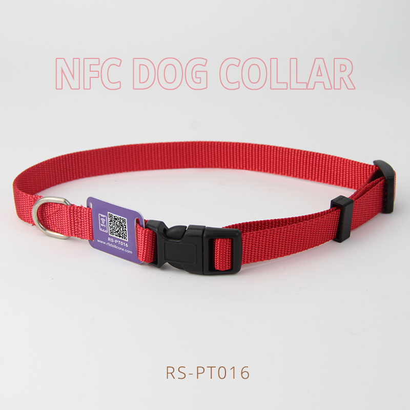 Buy NFC Dog Collar QR Code Pet Collars with Mini NFC Card