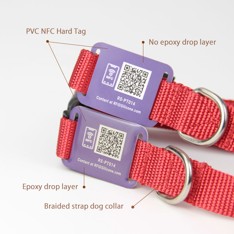 Buy NFC Dog Collar QR Code Pet Collars with Mini NFC Card