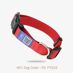 Custom RFID Dog Collar NFC & QR Code Nylon Pet Collars