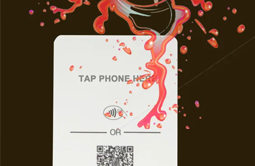 100% waterproof and oil-resistant NFC menu