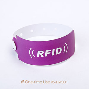 One-time Use RFID Paper Wristband Disposable Bracelets