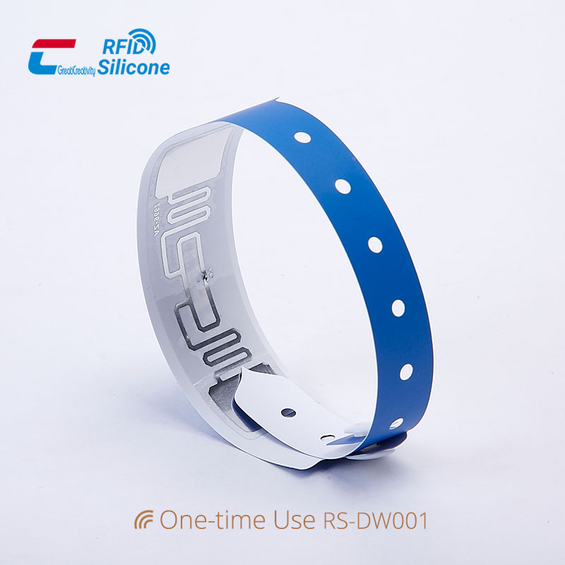 One-time Use RFID Paper Wristband Disposable Bracelets