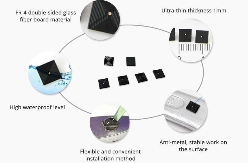 Details of 1mm thick Micro PCB UHF Tag