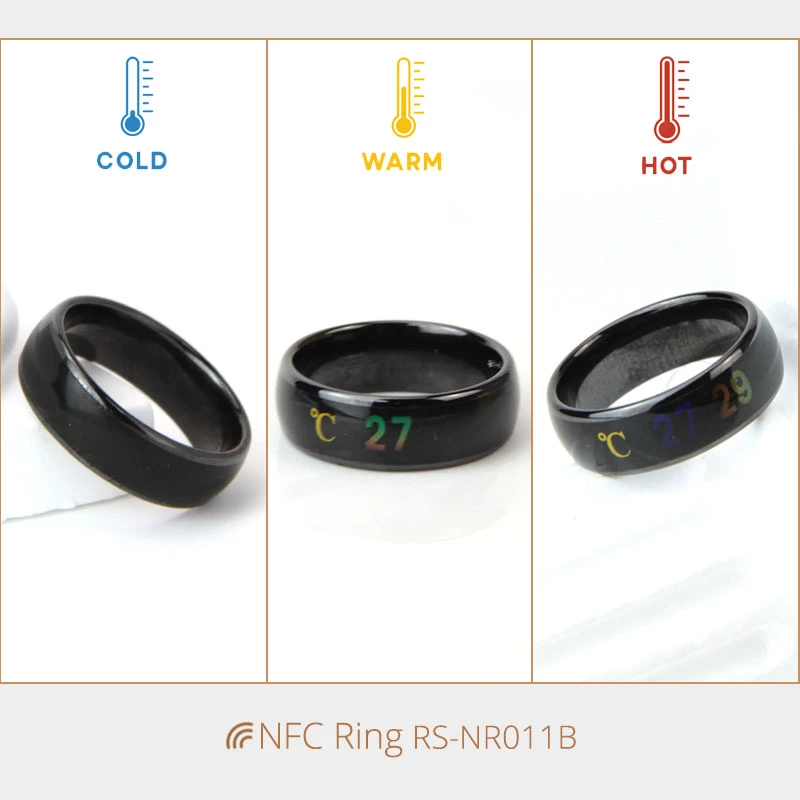 Best NFC Ring Smart Temperature Sensing Ring Display Numbers