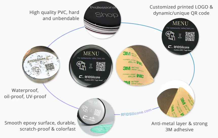 CXJ Epoxy Menu NFC tags’ detailed advantages