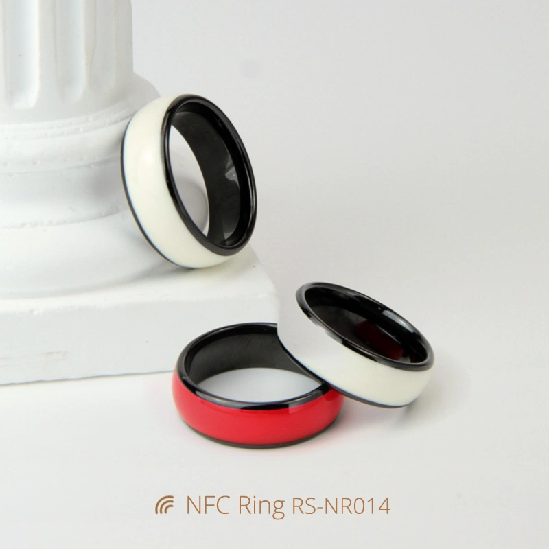Multicolor Customized Ceramic NFC Tesla Ring with NFC Chip