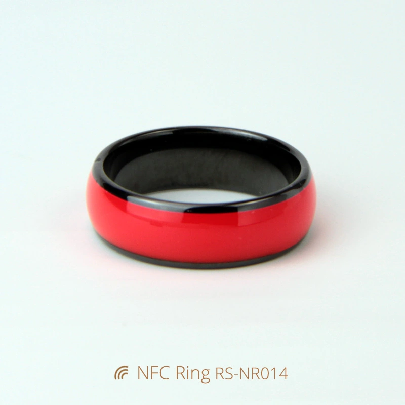 Multicolor Customized Ceramic NFC Tesla Ring with NFC Chip