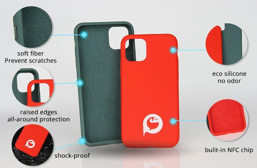 details of Custom NTAG213/215/216 Chip iPhone Case