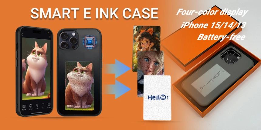 E-Ink Case iPhone NFC E-Ink Photo Changing Cases