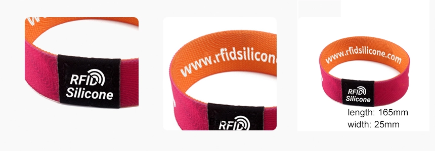 design and size of nfc festival wristband rs-nw009