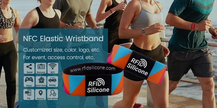 NFC Festival Wristband Elastic Woven Motivational bands