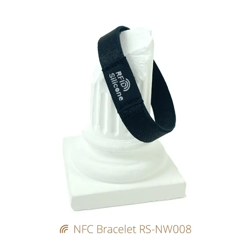 Custom Logo Elastic Cloth NFC Wristband for Quick URL Access