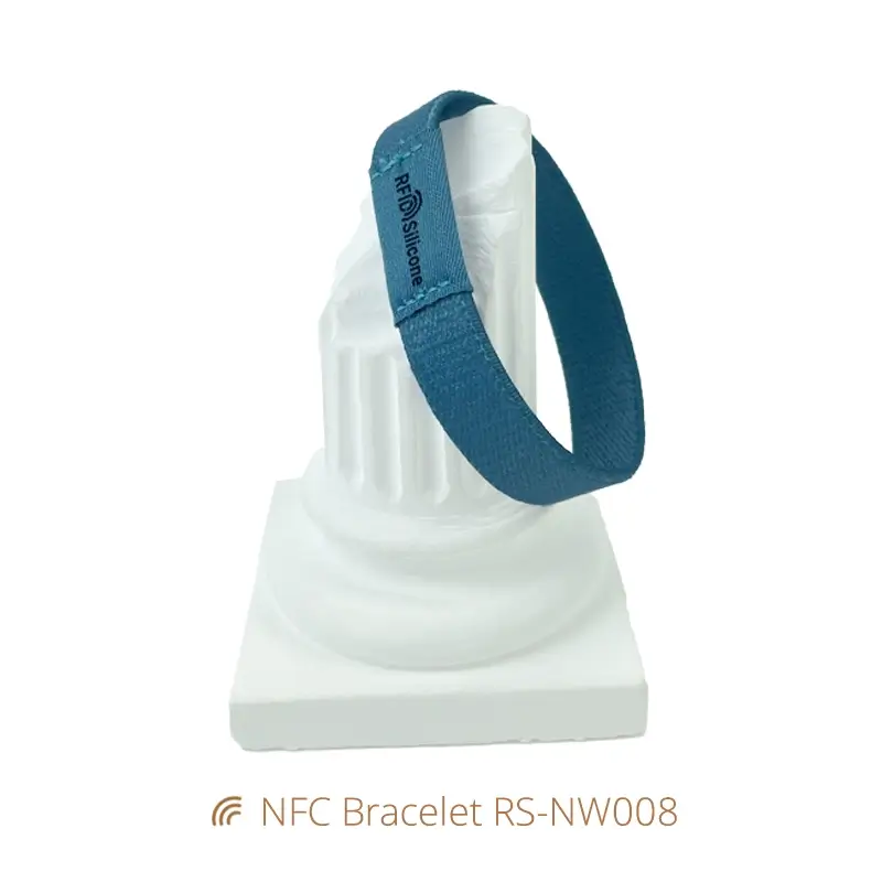 Custom Logo Elastic Cloth NFC Wristband for Quick URL Access