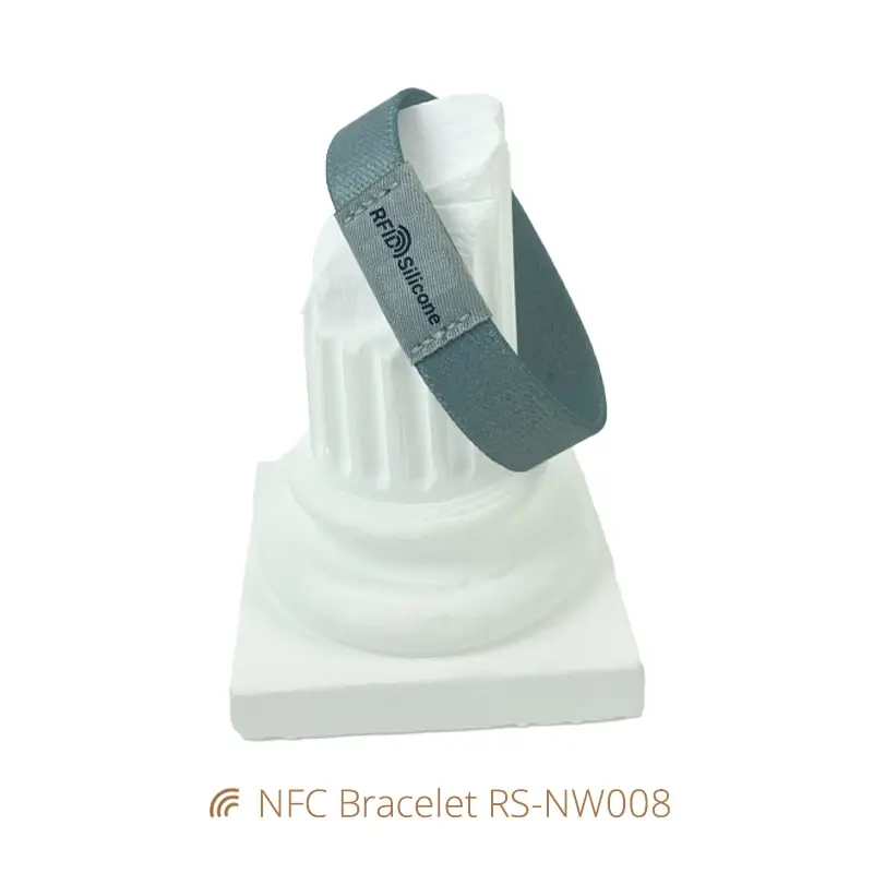 Custom Logo Elastic Cloth NFC Wristband for Quick URL Access