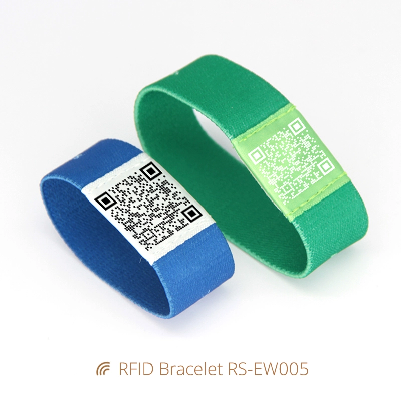 RFID Festival Wristbands Elastic Fabric Wristband Supplier