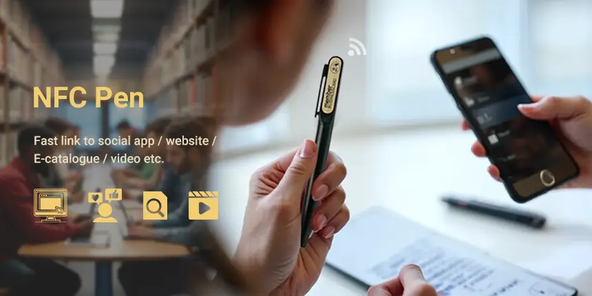 Wholesale Smart NFC Pen NTAG213 Chip Aluminum Ballpoint Pen